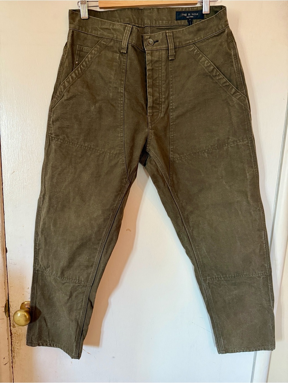 Rag & Bone Olive Green Men's Utility Cargo Pants Workwear | Men's 31